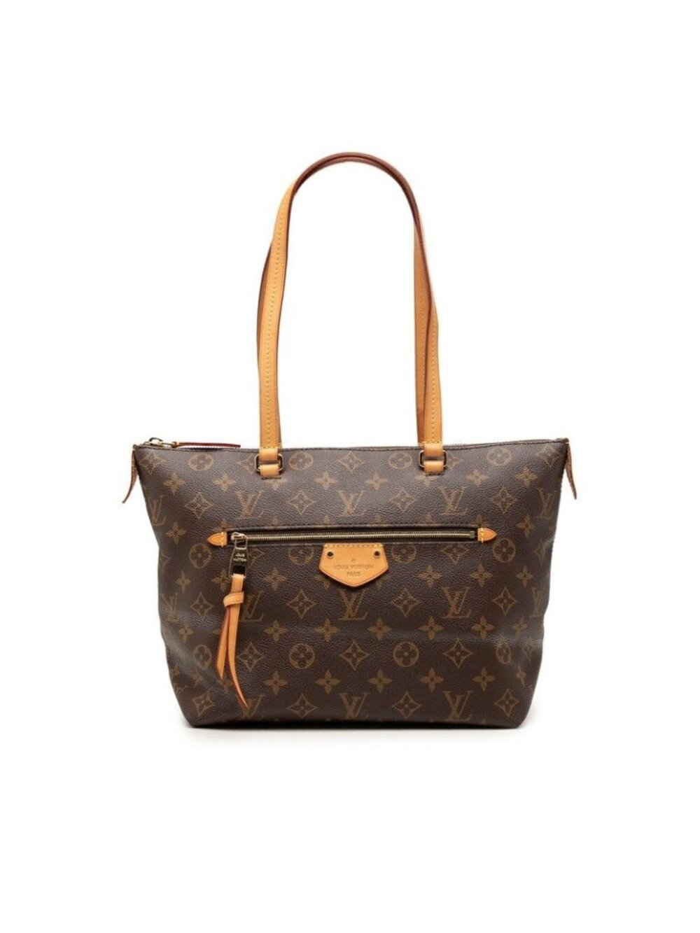 Louis Vuitton Monogram Iena PM Tote Shoulder Bag Brown Leather